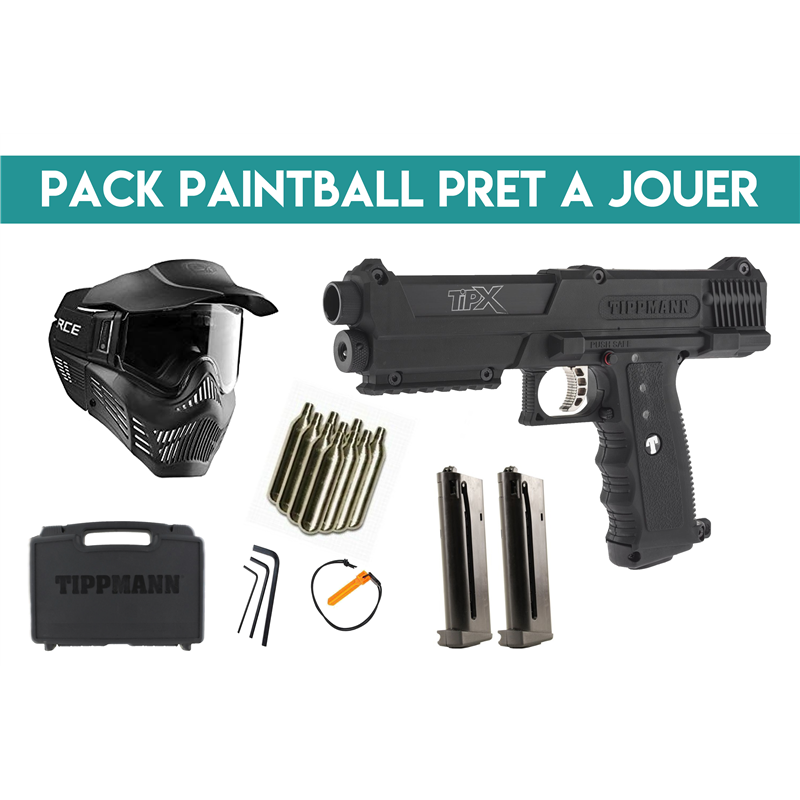 PACK TIPPMANN TPX NOIRArmurerie PBG 62 Pack lanceur paintball