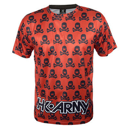 DRYFIT HK ARMY ALL OVER RED BLACK L