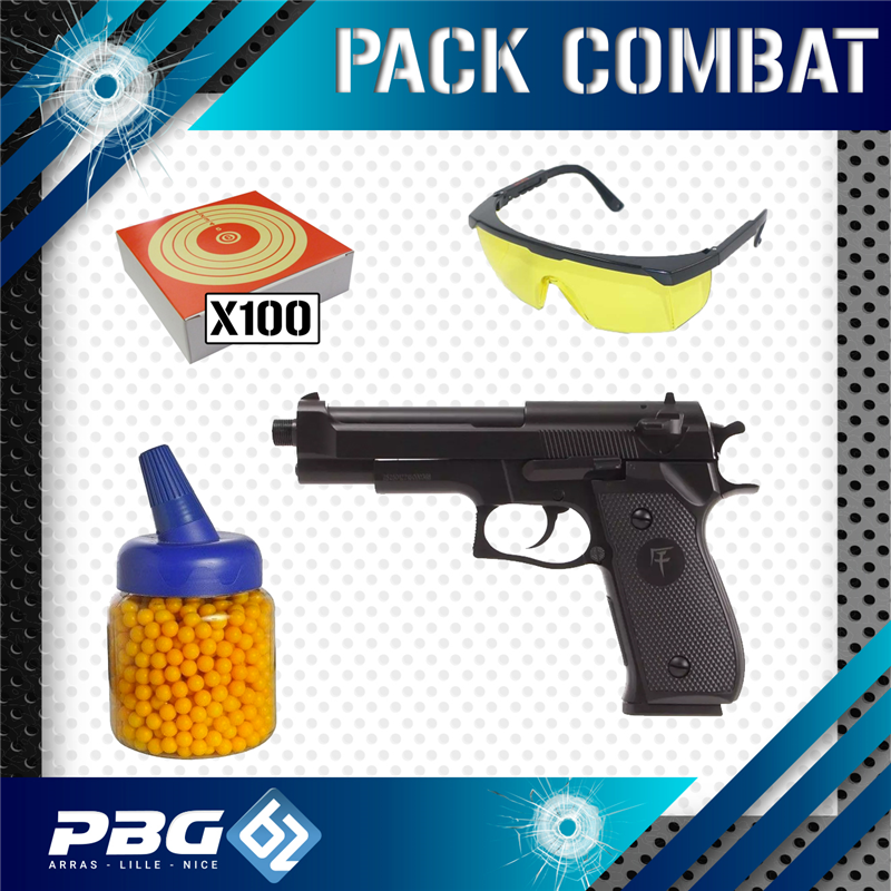 PACK COMBAT M9A1 CO2Armurerie PBG 62 Pack pistolet